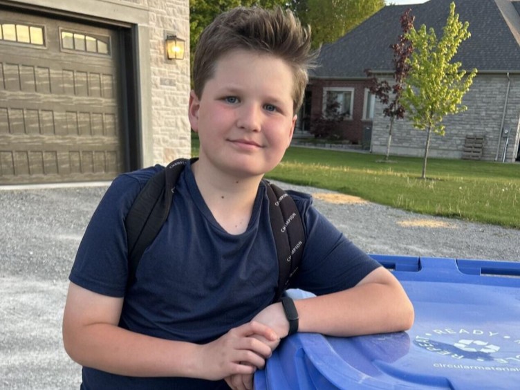 This 11-year-old boy from East Gwillimbury is turning a smelly chore into a growing business — one trash bin at a time - East Gwillimbury Express (August 2026)